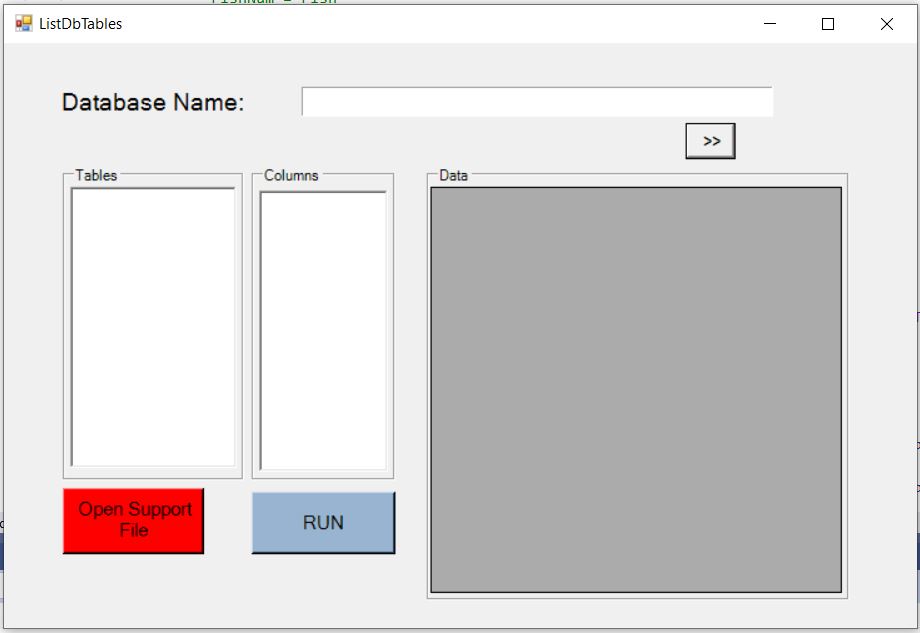 Figure xxx. File Selection Menu